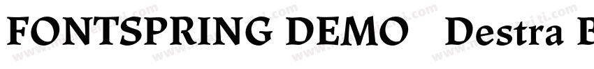 FONTSPRING DEMO   Destra Bold字体转换